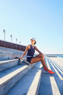 Rhea Navy Blue Half T-Shirt