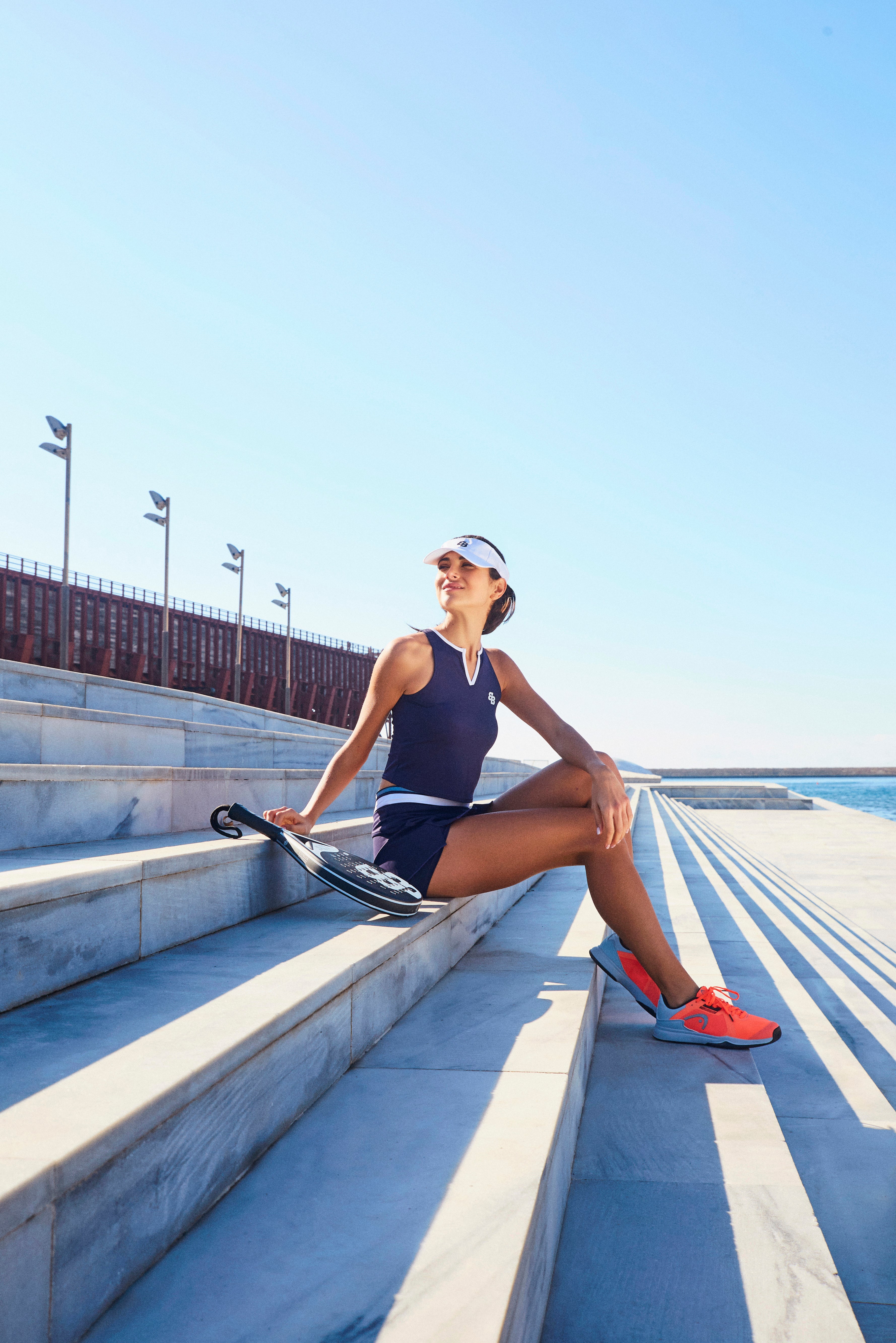 Rhea Navy Blue Half T-Shirt