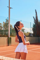 Rhea Navy Blue Half T-Shirt