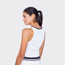 Rhea White Half Shirt