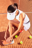 Rhea White Half Shirt