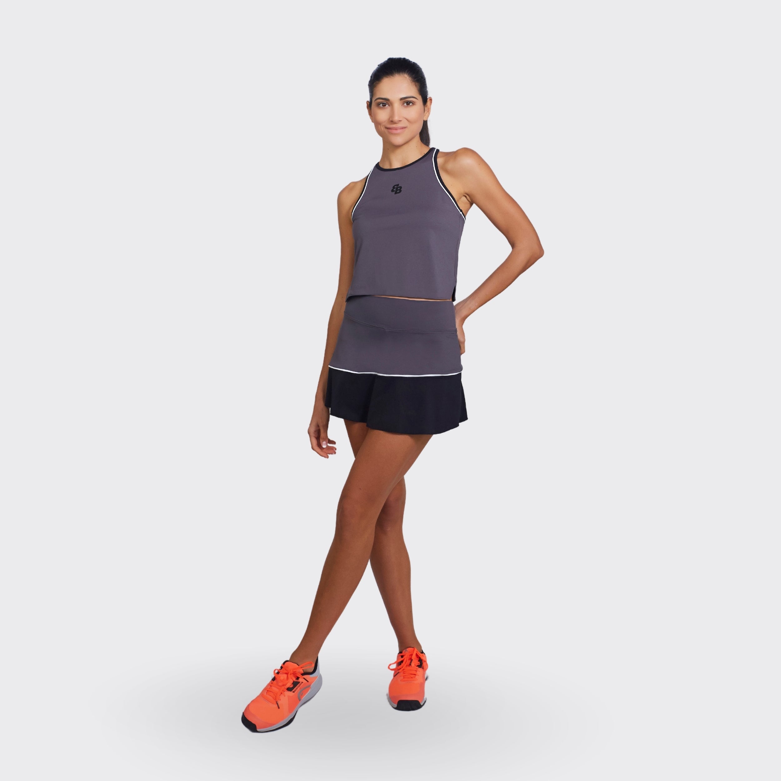 Selene Dark Grey Half T-Shirt